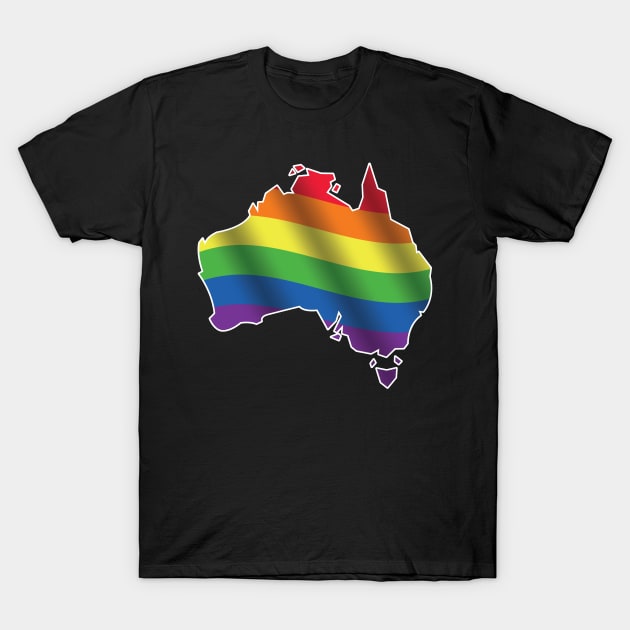 Australia Pride LGBTQ T-Shirt by MajorCompany